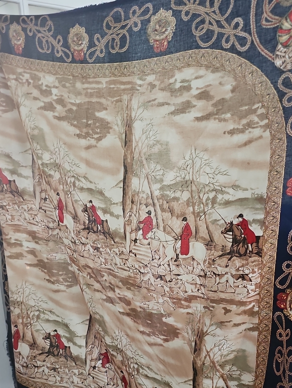 Italian Fox Hunt Equestrian Scarf